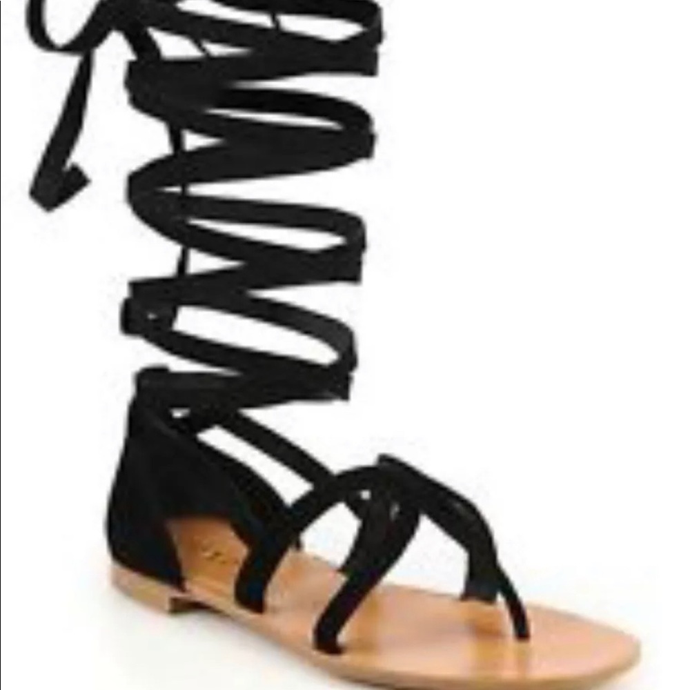 Prada gladiator black sandal size 37